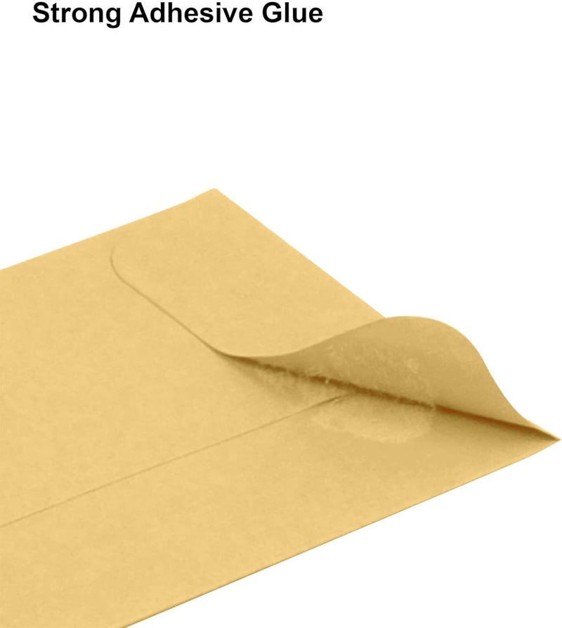 Aqirva #1 Coin Envelopes 1000 Pcs - 2.25×3.5 Inches – Thick & Heavy-Duty Gummed Flapped Kraft Envelopes – Perfect for Coins, Money, Seeds, Home, Office, Wedding & Pocket Use - Image 3